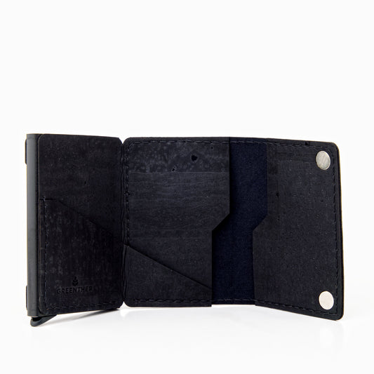 RFID Cork Wallet – AirTag Edition – Black