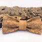 cork bow tie, wood and natural cork 