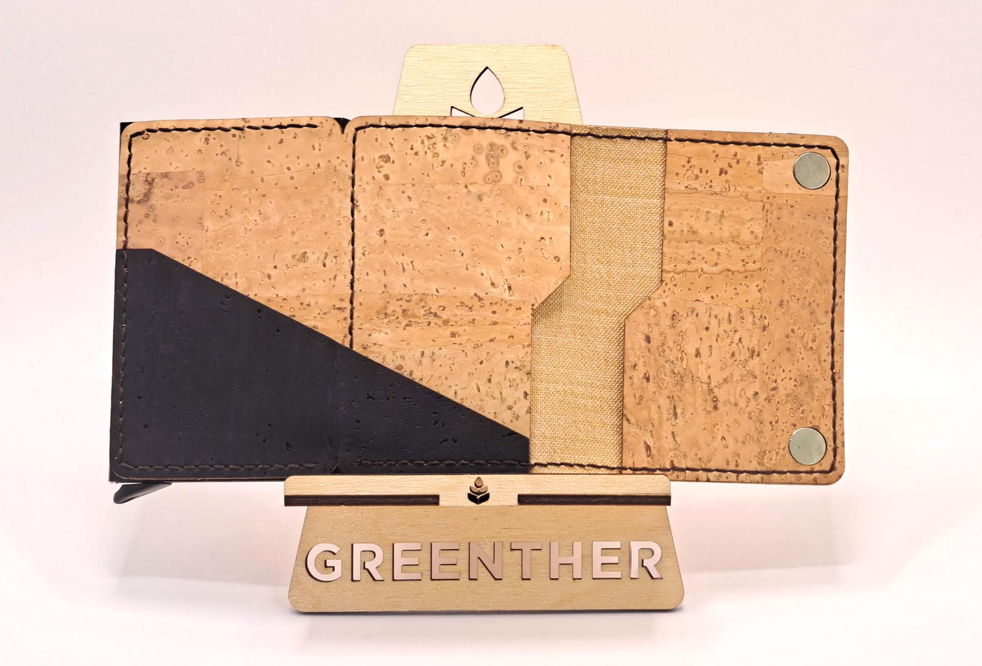 cork leather wallet greenther