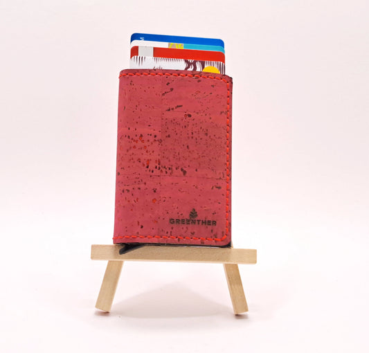 Personalized Rose Cork RFID wallet