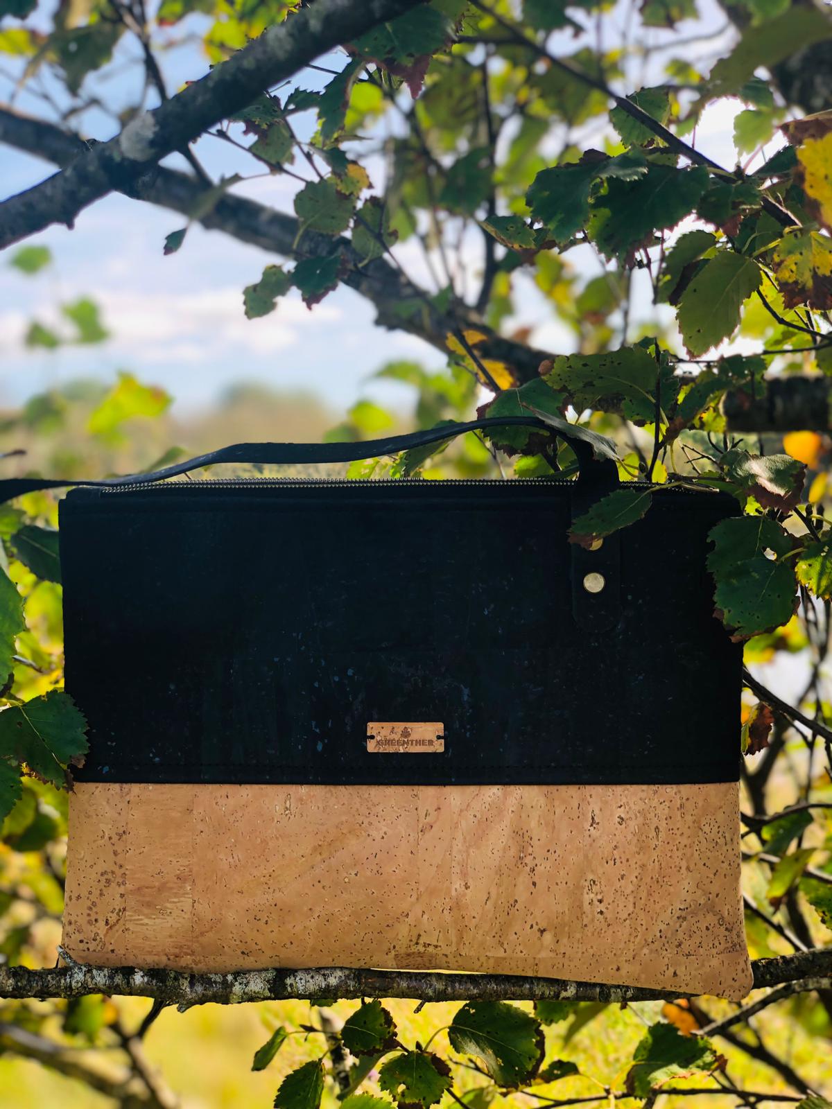 Cork Leather Shoulder Bag