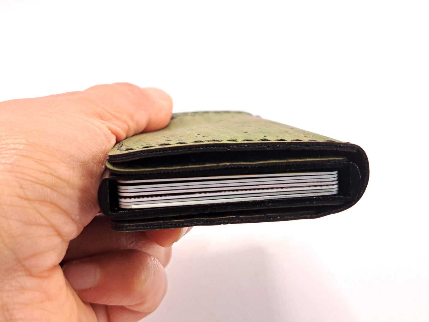 Personalized Green Cork RFID Wallet
