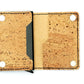 Natural Cork Wallet with RFID Security Holder inside